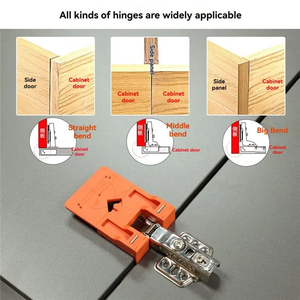 Placa de Fijación Magnética para Bisagras, Plástico ABS Duradero, Caja OEM, Herramienta Auxiliar Portátil para Montaje de Puertas de Gabinetes de Carpintería - Product Image 3