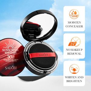 SADOER Atacado Protetor Solar Natural FPS 30 Iluminador Air Cushion Base de Maquiagem Corretivo Leve BB Cream Base - Product Image 6