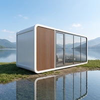 Maison mobile Apple Cabin, capsule spatiale, conteneur, salon, chambre à coucher, structure en acier, design moderne, villa Internet