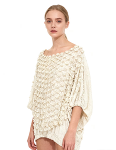 Elegante Blusa di Lusso da Donna <span class=keywords><strong>con</strong></span> Perle e <span class=keywords><strong>Pizzo</strong></span> Floreale Dorato in Stile Vintage, Top Ampio e Traforato - Product Image 4