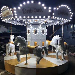 Carrusel de 4 Asientos para Niños, Atracciones para Parques de Diversiones al Aire Libre, Mini Carrusel Caballo Tiovivo en Venta - Product Image 4