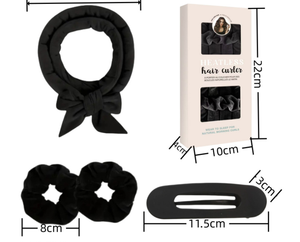 Rizadores sin Calor para Dormir Durante la Noche, Set de Rizadores sin Calor con Coleteros, Pinza y Cinta Suave para el Cabello - Product Image 3