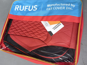 Fundas de Asiento de Coche Universales de Cuero <span class=keywords><strong>RUFUS</strong></span>, Juego Completo para 5 Asientos, Ajustables, para Vehículos Civiles 2018 - Product Image 6