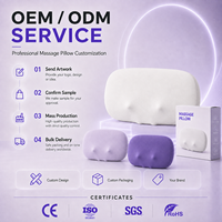 Oreiller de massage intelligent rotatif pour le cou avec chauffage et mousse à mémoire de forme, support ergonomique pour les propriétaires de marques de vente en gros mondiales