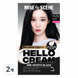มิส เอน เซน เฮลโล ครีม ดับเบิ้ล คัฟเวอร์ ยาย้อมผม 2 ชิ้น สีดำ-สินค้าลดราคา - Product Image 1
