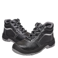 Chaussures de sécurité unisexes CE en microfibre anti-choc, anti-perforation, antistatiques avec plaque de protection en fer et embout en acier pour usine