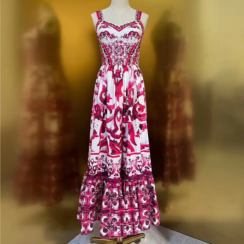 2023 tendance Sexy Texture col en V licou rouge imprimé serré taille haute femmes robes élégante personnalité décontracté vêtements pour femmes