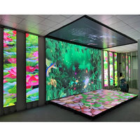Pantalla LED Interactiva para Piso con Sensor de Cuerpo Humano para Pasillos, Centros Comerciales y Salas de Exposiciones con SDK Lotus Pond