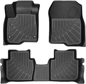 Tapis de sol de voiture en TPE antidérapant, épaisseur 2 mm, ensemble complet 3 pièces, nettoyage facile, isolation sportive - Product Image 1