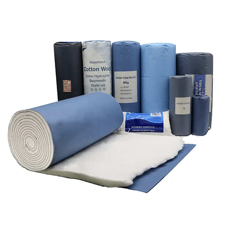 Wholesale Cotton Roll Surgical Disposable Absorbent Cotton Wool Roll For Hospital