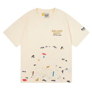 T-shirts décontractés pour hommes Gallery Fashion Designer, manches courtes, 100% coton, 260 grammes, vintage, été, uni, logo tricoté, lettres, nouveauté - Product Image 5