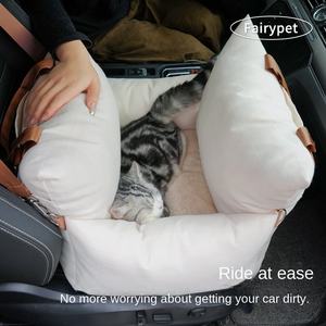 Car Pet <b>Bed</b> Linen Rectangle Solid Comfortable Fashion Durable Portable Pet House Stain Resistant All Season Use for <b>Small</b> <b>Dogs</b> - Product Image 5