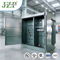 Transformateur immergé dans l'huile à enroulement en aluminium monté sur socle JZP ZGD 10kV 1000kVA, refroidissement ONAN/ONAF, système de distribution triphasé
