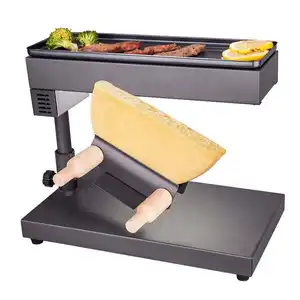 Macchina elettrica per formaggio da 600W con griglia per raclette sulla parte superiore