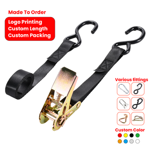 <span class=keywords><strong>Sangle</strong></span> <span class=keywords><strong>d</strong></span>'<span class=keywords><strong>arrimage</strong></span> à cliquet de 1 pouce (1760 lb) avec impression de logo personnalisée pour la logistique – Service OEM industriel - Product Image 1