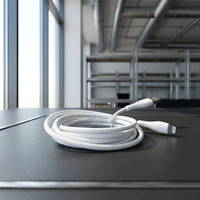 Cable TPE de carga rápida USB a L de 6A, blindaje trenzado, cargador de teléfono móvil, Cable de datos, función de seguridad, precio de fábrica para ordenador
