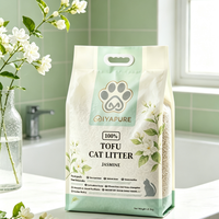 Litière pour chat au tofu parfumée au jasmin, parfum floral, agglomération rapide, faible poussière, contrôle des odeurs, jetable aux toilettes, fibres végétales naturelles, fournisseur