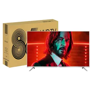 OEM 85 Polegada LED Tv Metal Temperado Ultra HD Televisão 85 Polegada 4K Smart Tv