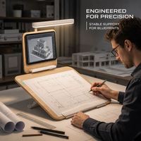 Table de Dessin Large YD-20Pro+ 550mm avec Lumière LED, Planche de Lecture Amovible, Support de Tablette en Bois Écologique 2026 - Livraison Gratuite