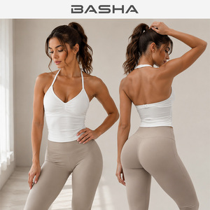 BASHAsports Plus Size 4-Piece Seamless Yoga Set <strong>for</strong> <strong>Women</strong> High Waist <strong>Leggings</strong> Breathable Custom Logo Gym Activewear - Product Image 2