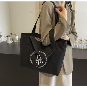 Custom Logo Printed Recycled <b>Fabric</b> Plain Gift Beach <b>Bag</b> Large Organic Calico Cotton Canvas Grocery Shopping Tote <b>Bag</b> For Woman - Product Image 3