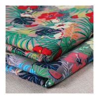 100% coton sergé tissu dernière conception motif Floral coton peigné imprimé drap de lit tissu housse de couette 120gsm pour Textiles de maison