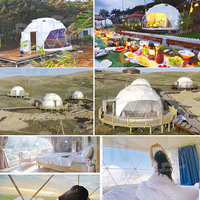 Tente de camping gonflable transparente en métal pour fête en plein air, grande taille, 4m, 5m, 6m, 8m, 10m, en vente