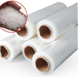 PE <b>Heat</b> Stretch Film Packaging Roll-Soft Moisture Proof Casting Type 12-25 Microns Thickness Customizable Length - Product Image 3