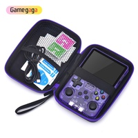 Sac de rangement et étui en plastique noir pour console de jeu portable R36S 18*12*6 CM