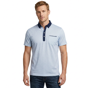 Chemise Formelle Homme Manches Courtes en Coton Éponge Uni Anti-Plis Série Elite Qualité Supérieure Protection UV Anti-Humidité 200g - Product Image 1