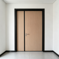Portes minimalistes en bois massif, étanches et insonorisées pour appartements, hôtels, chambres, salons et usage commercial intérieur en supermarchés