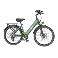 Bicicleta Eléctrica de Ciudad GOKEEP EP26ST con Motor Trasero de 48V 10.4AH 250W, Neumático Grueso de 26 Pulgadas, para Carretera y Nieve, Fabricada por OEM ODM