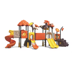 Parque infantil al aire libre hecho a medida con toboganes de plástico, columpios, caballos mecedora y otras instalaciones infantiles a la venta - Product Image 6