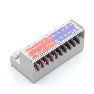 QTB-COM20B โมดูลบล็อกขั้วต่อสกรูคอมมอนเรล20บิต125V/24V ac/dc 10A 10 * DC24V + 10*0V XTB-COM20B - Product Image 1