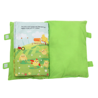 Livre en tissu pour bébé, livre sensoriel éducatif en tissu doux sur le thème de la ferme, jouet interactif lavable pour tout-petits, activité d'apprentissage pour nourrissons, OEM