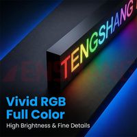 Pantalla LED de Forma Personalizada Programable para Señalización Digital, Pantalla LED de Tira Larga para Publicidad en Tiendas de Cadena, Control por Aplicación P1.5-P3