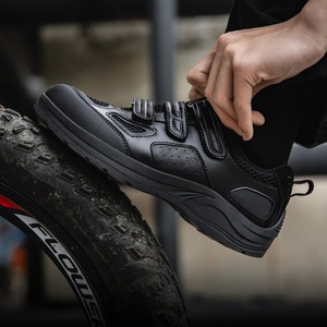 Chaussures de vélo urbaines pour hommes, style fonctionnel, semelle épaisse, dessus en mesh respirant, chaussures sportives décontractées - Product Image 4