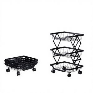 Panier de rangement en métal vintage, antirouille, écologique, grande capacité, pour la salle de bain et la chambre à coucher - Product Image 1