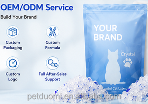Factory Direct Crystal <b>Cat</b> <b>Litter</b> Silica Gel <b>Cat</b> Sand Low Dust Fast Moisture Absorption OEM ODM - Product Image 4