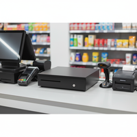 Caisse enregistreuse POS pour usage de bureau, cinq compartiments, comptage et tri automatiques, ABS durable
