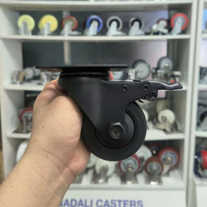 Rueda Giratoria de Poliuretano y Placa Superior con Freno de Acero Inoxidable Resistente a la Corrosión de 3, 4 y 5 Pulgadas a Precio Económico - Product Image 1