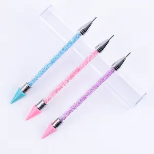 professional nail art tools double headed two heads dotting pen wax pen packed into acrylic box