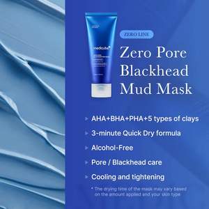 Medicube Zero Pore Blackhead Mud Gesichtsmaske - Hautkühlung & Porenverengung - 3 Minuten Schnelltrocknende Formel mit AHA, BHA, PHA - Product Image 2