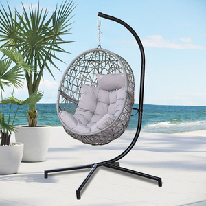 All Weather Cheap <strong>UK</strong> Camping <strong>Garden</strong> Furniture Rattan Outdoor Patio Balcony <strong>Egg</strong> Shape Hanging Swing <strong>Chair</strong> - Product Image 1