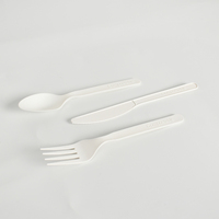 Échantillon Gratuit d'Ustensiles Jetables : Cuillère, Fourchette et Couteau Portables en Plastique pour Plats à Emporter