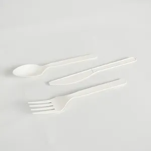 Fourchette et cuillère en plastique, ustensiles jetables, cuillère Portable, couteau à emporter, fourchette et cuillère en plastique