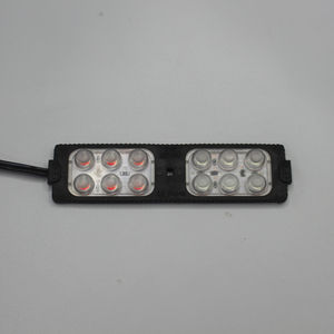 Vente chaude BLUE & RED truct voiture lumière ultrasons LED Module 6w 12Leds Source de lumière pour avertissement - Product Image 5