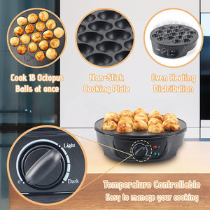 Suitable For Best Selling Octopus Burning Machine Cake <b>Pan</b> Ball Shrimp Ball Machine Household Use Machine Beauty Gauge - Product Image 5