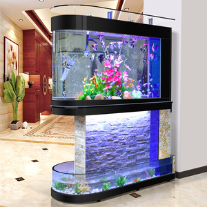 Aquarium en verre ultra-clair personnalisable, best-seller, pour poissons vivants de luxe, pour salon, aquarium - Product Image 4