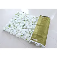 Décoration de mariage fleur murale artificielle hortensia blanc panneau floral fleur toile de fond murale